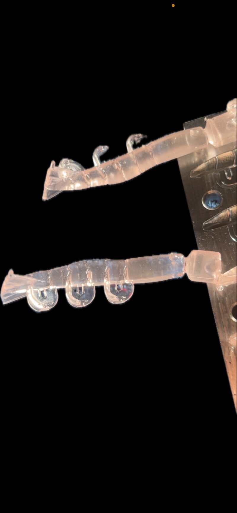 2" Blitz Prawn Pink Glass 6pk - Image 2