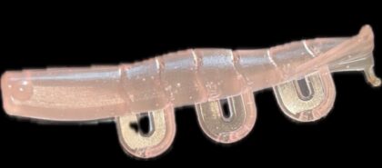 2" Blitz Prawn Pink Glass 6pk