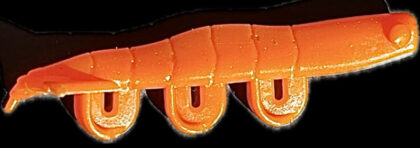 2" Blitz Prawn Orange (Glow) 6pk